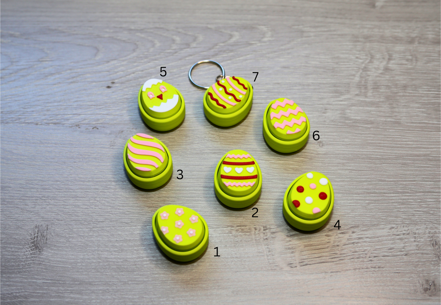 Easter eggs and bunny Fidget Mechanical Clicker, 3D Printed Fun Toys