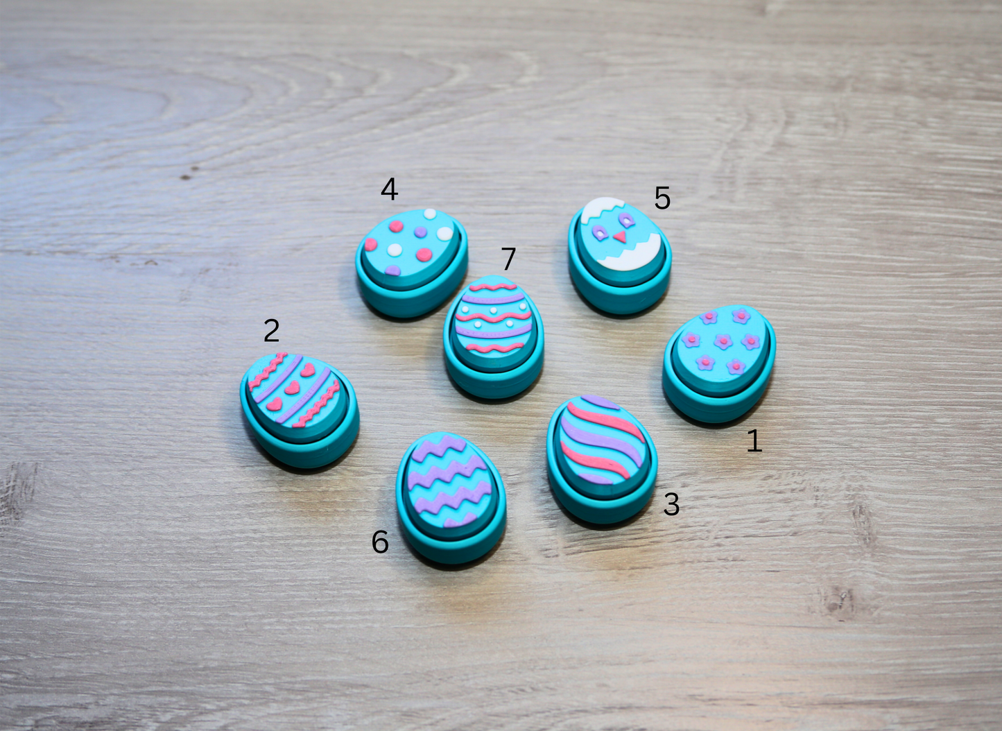 Easter eggs and bunny Fidget Mechanical Clicker, 3D Printed Fun Toys