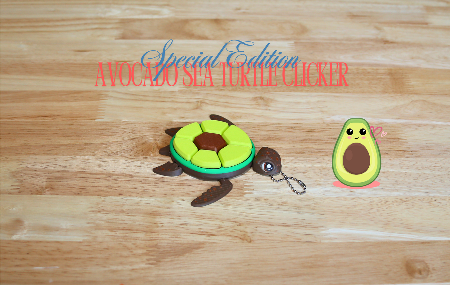 Fidget Fruit Sea Turtles Clicker, Mechanical Keyboard Clicker, 3D Printed Fun Toys