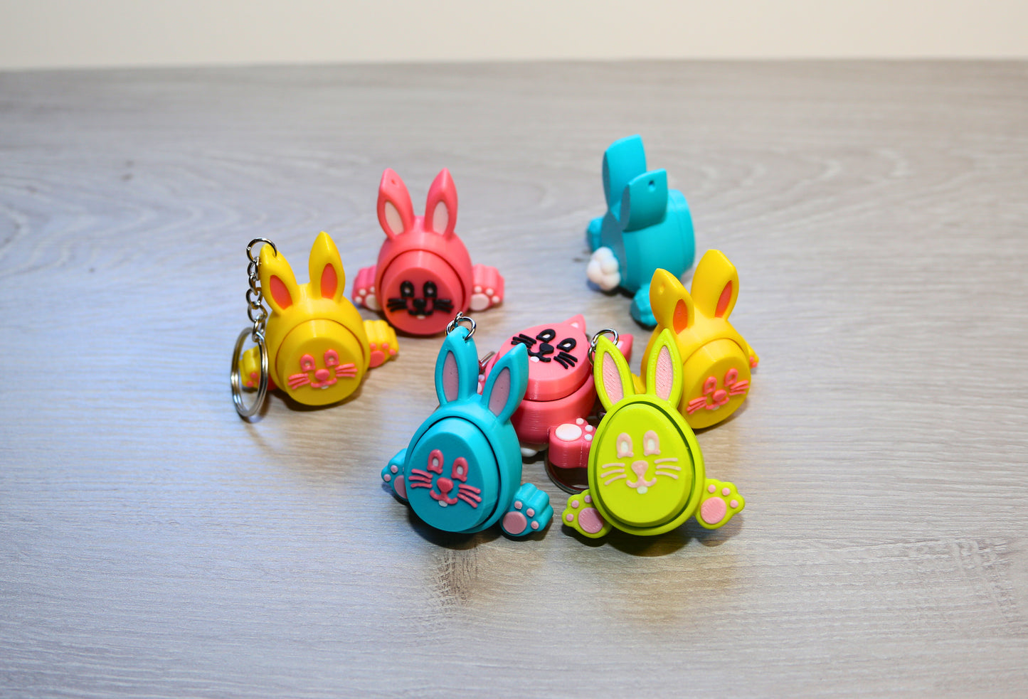 Easter eggs and bunny Fidget Mechanical Clicker, 3D Printed Fun Toys