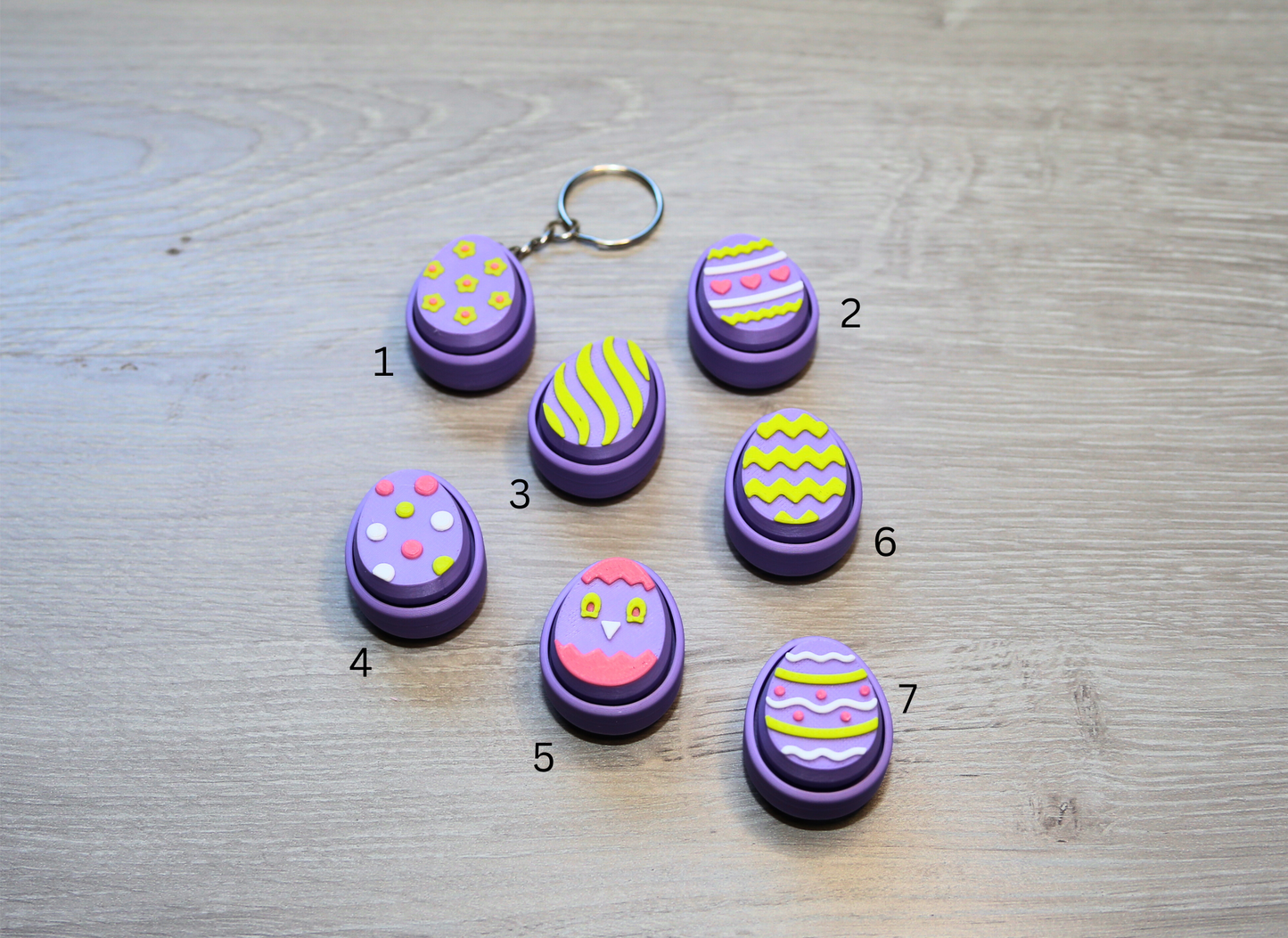 Easter eggs and bunny Fidget Mechanical Clicker, 3D Printed Fun Toys