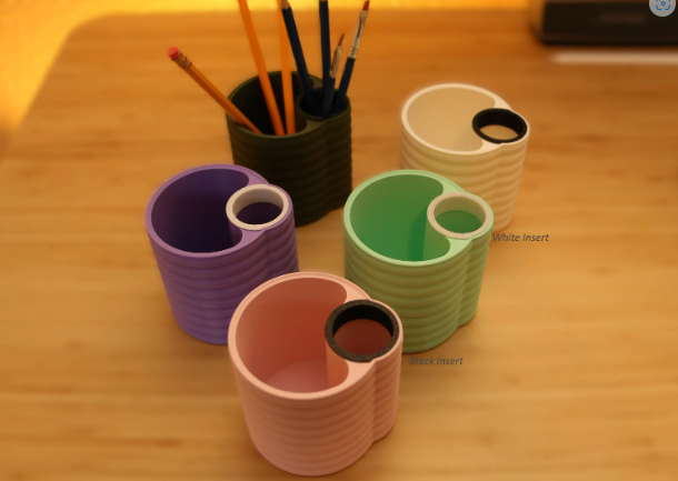 Office cloud Pencil Holder, 3D printed Office Desk Organizer